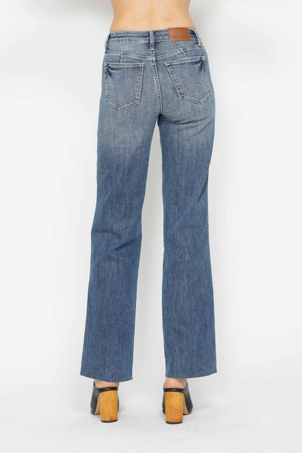 Judy Blue Full Size Tummy Control Straight Jeans - Charming Charlie