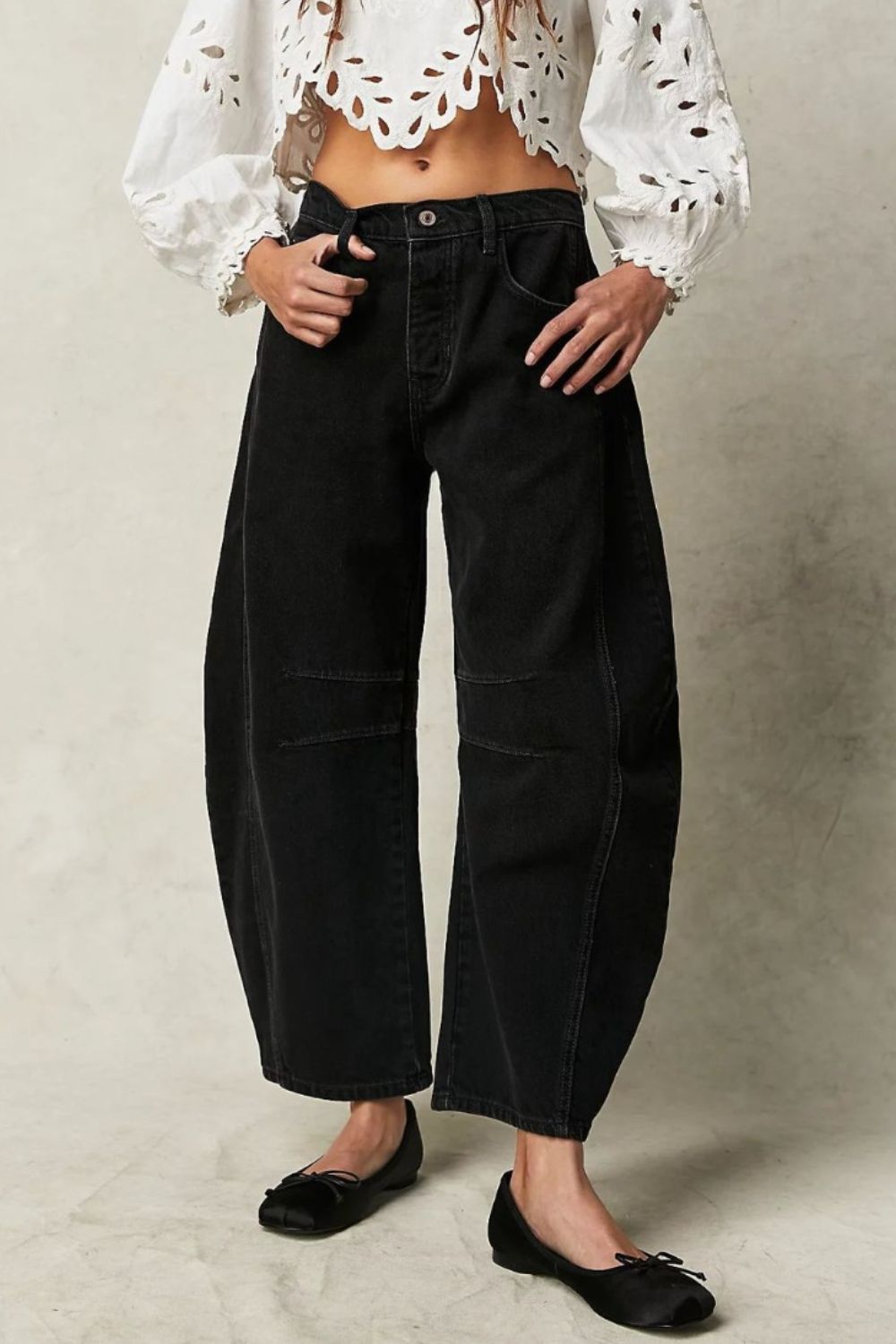 Wide Leg Jeans with Pockets - Charming Charlie