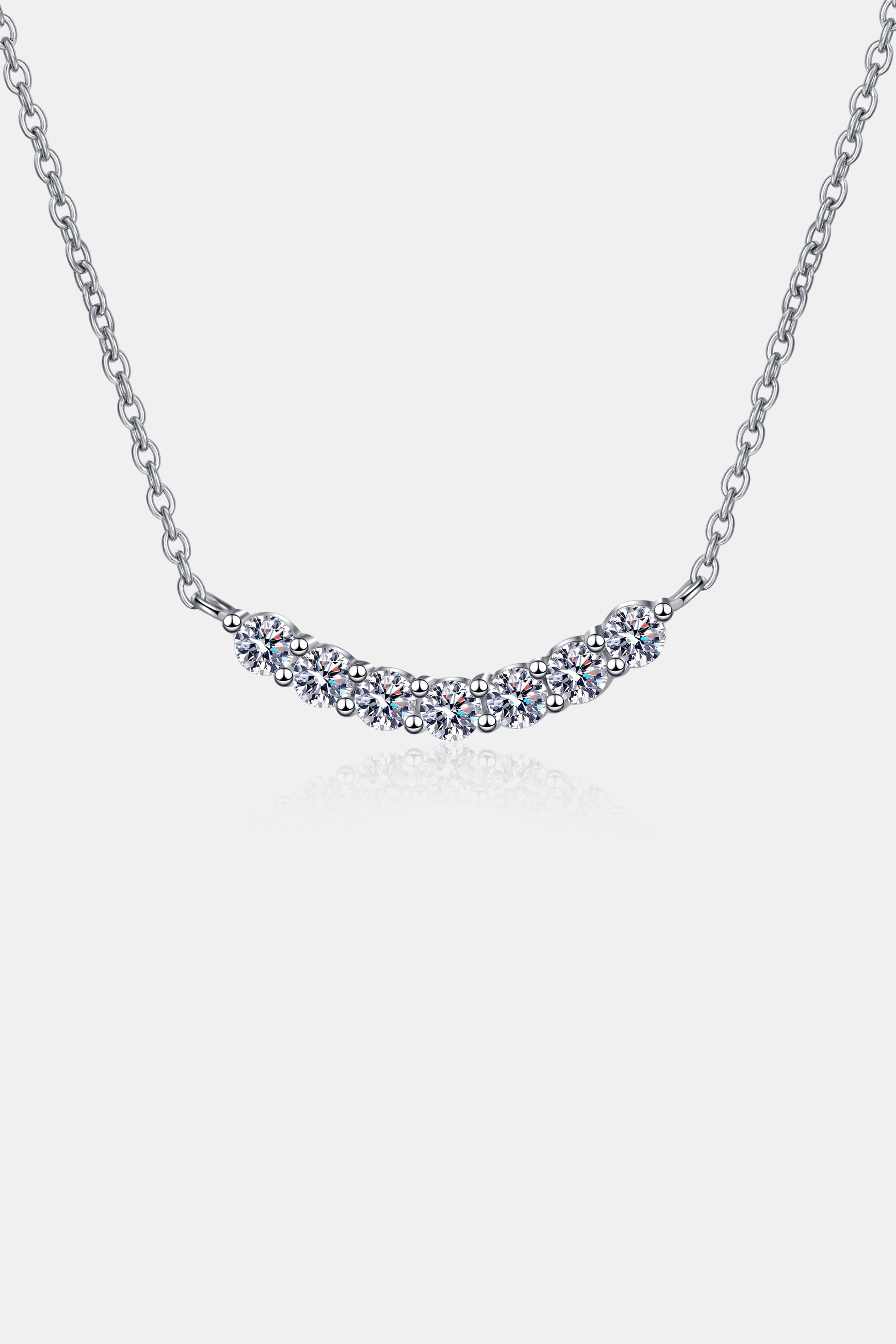 1.4 Carat Moissanite 925 Sterling Silver Necklace - Charming Charlie
