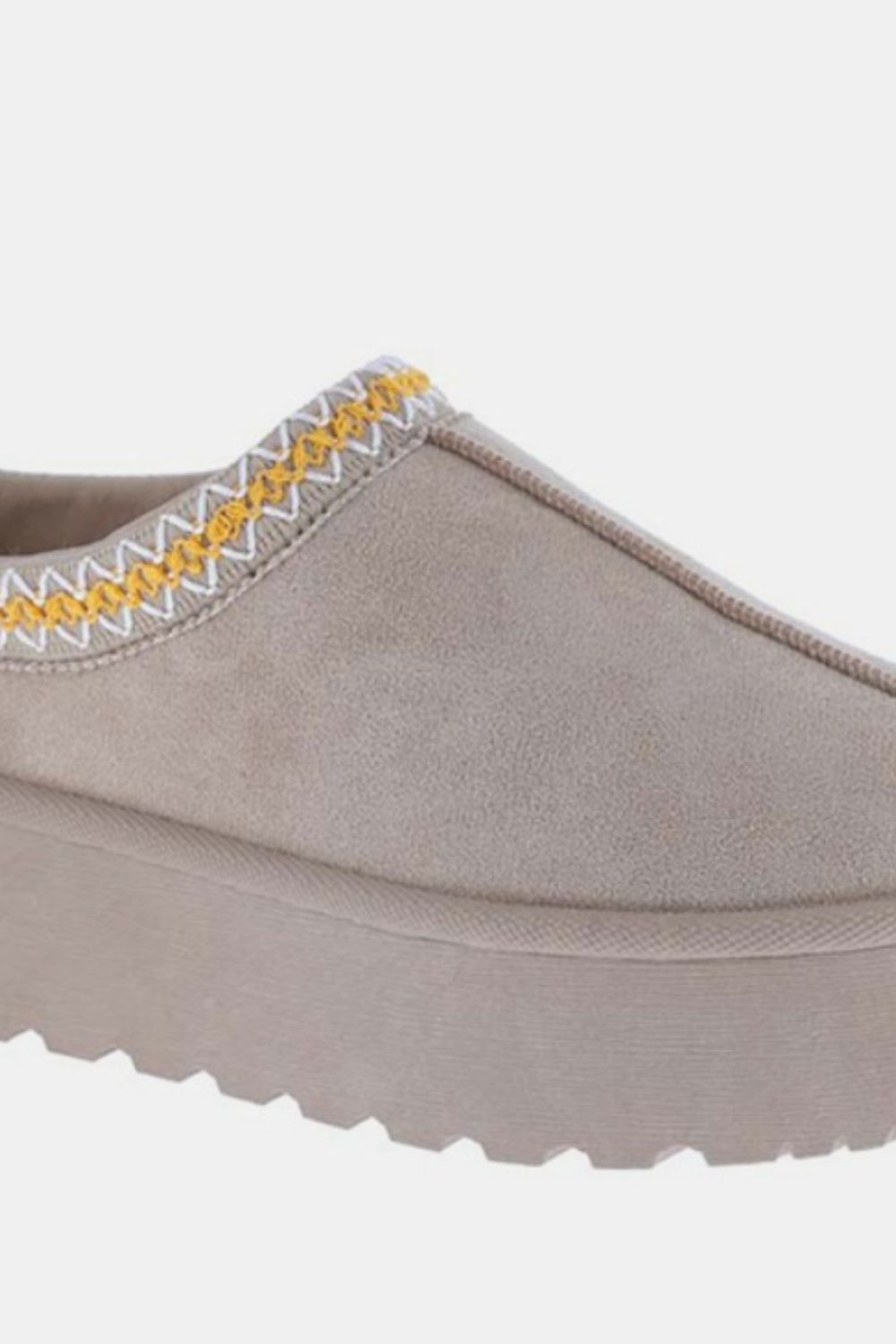 Weeboo Platform Embroidered Trim Slip-On Boots - Charming Charlie