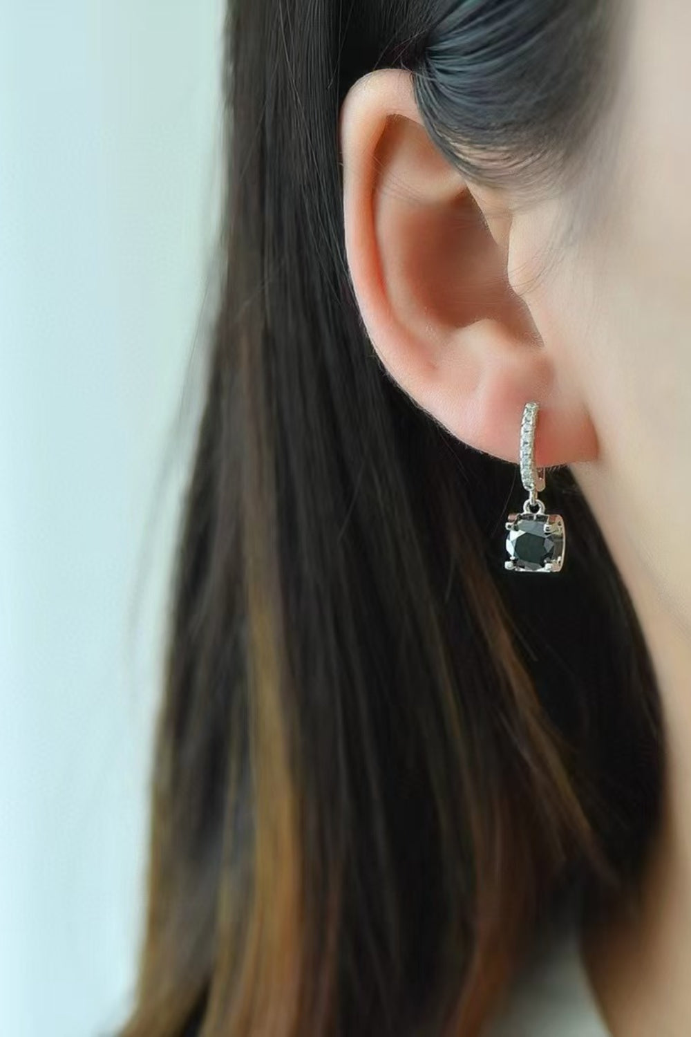 2 Carat Moissanite 925 Sterling Silver Drop Earrings - Charming Charlie