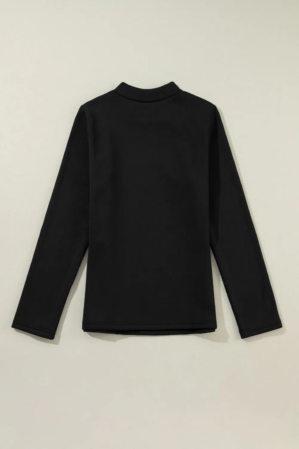 Thermal Lined Mock Neck Long Sleeve Blouse - Charming Charlie