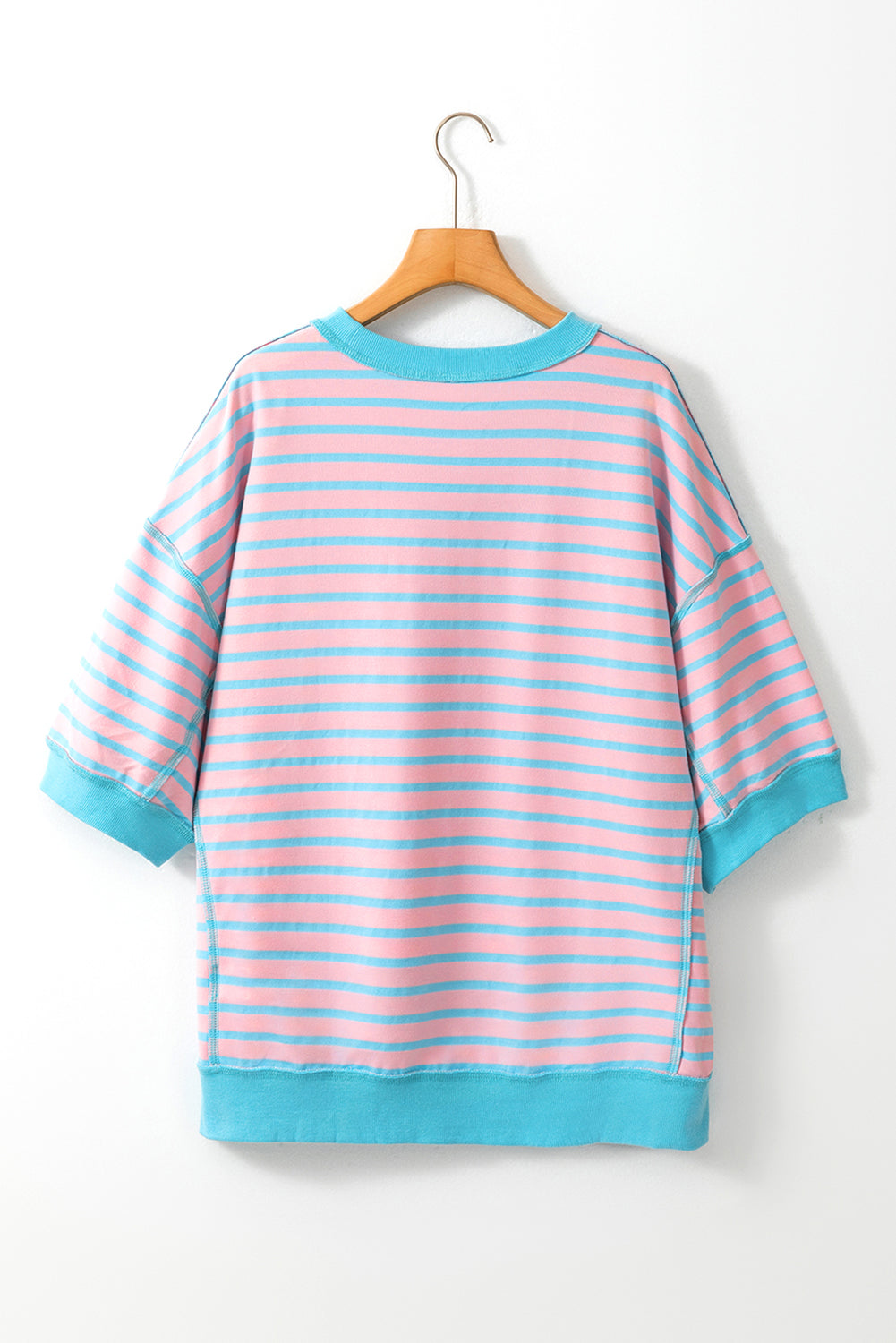 Boots Striped Round Neck Half Sleeve T-Shirt - Charming Charlie