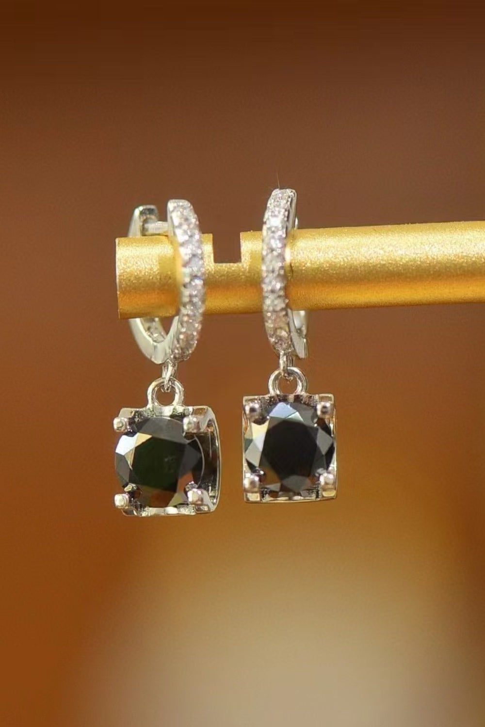 2 Carat Moissanite 925 Sterling Silver Drop Earrings - Charming Charlie