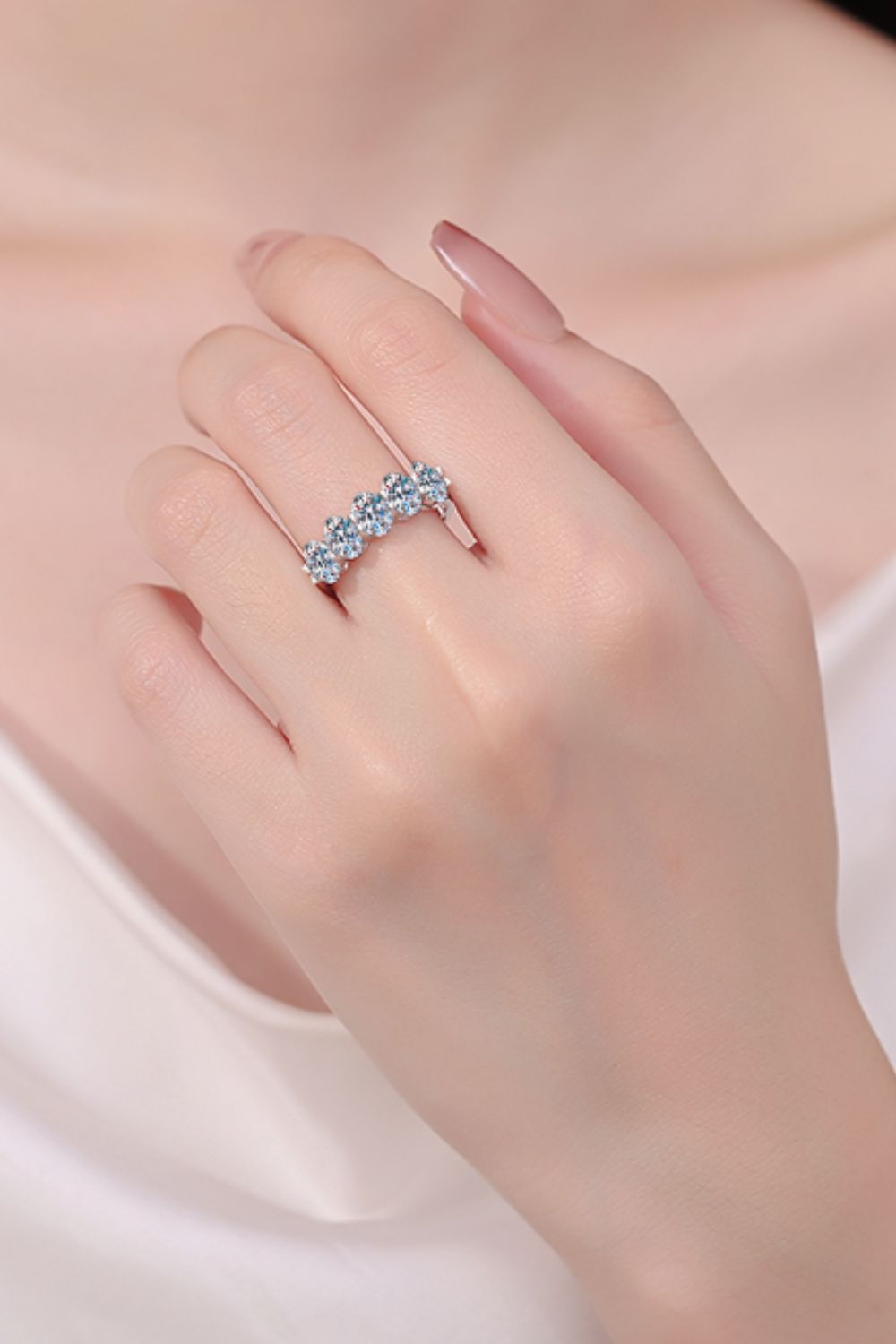 2.5 Carat Moissanite 925 Sterling Silver Ring - Charming Charlie