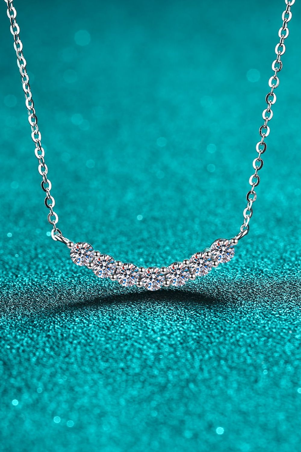 1.4 Carat Moissanite 925 Sterling Silver Necklace - Charming Charlie