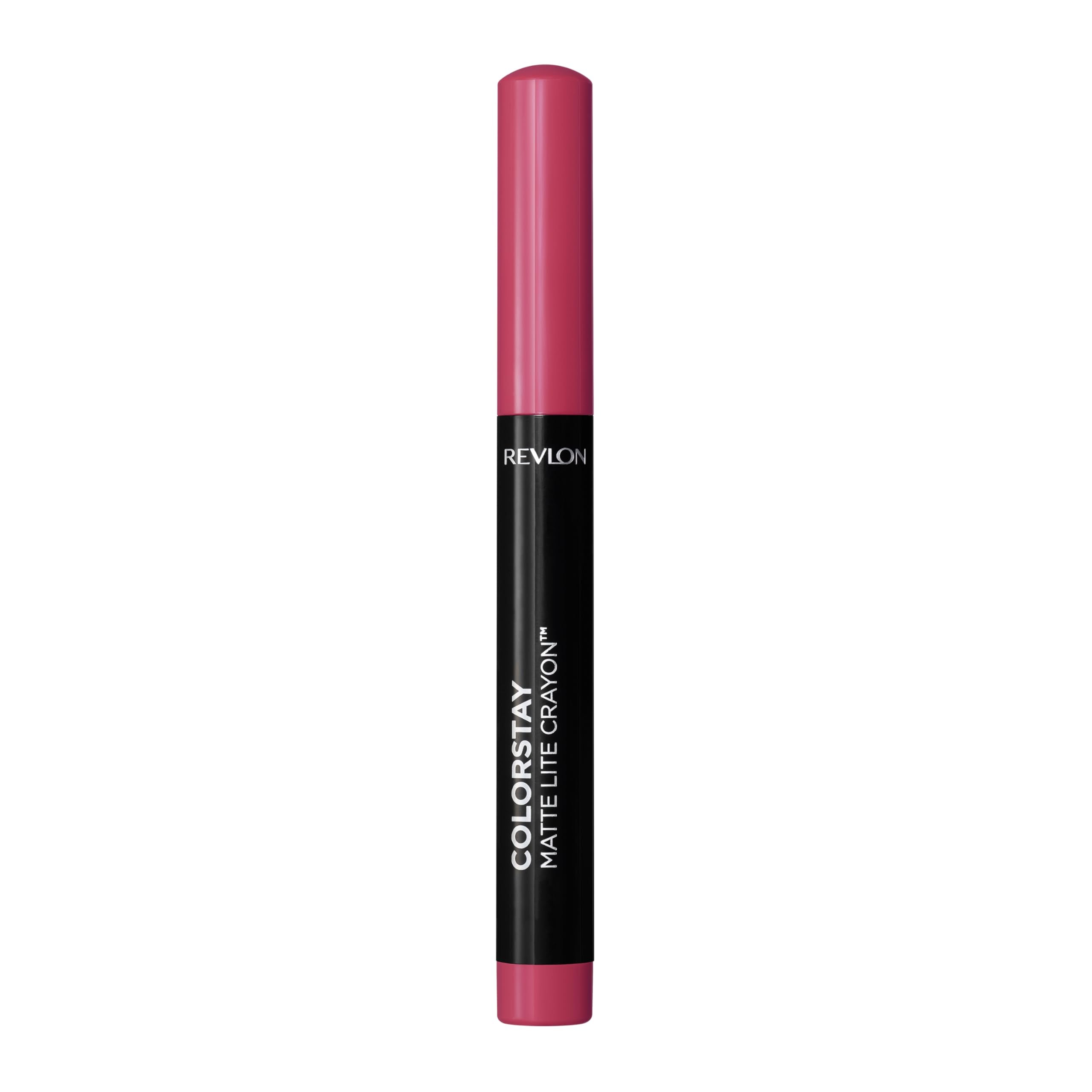 REVLON ColorStay Matte Lite Crayon Lipstick with Built-in Sharpener, Longlasting Non-Drying Matte Formula, Transfer-Proof Lipcolor - Charming Charlie