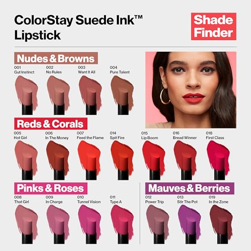 REVLON Lipstick, ColorStay Suede Ink, Built-in Primer - Charming Charlie