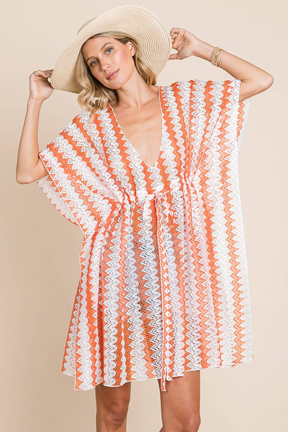 Cotton Bleu by Nu Label Multi Crochet Lace Cover Up - Charming Charlie