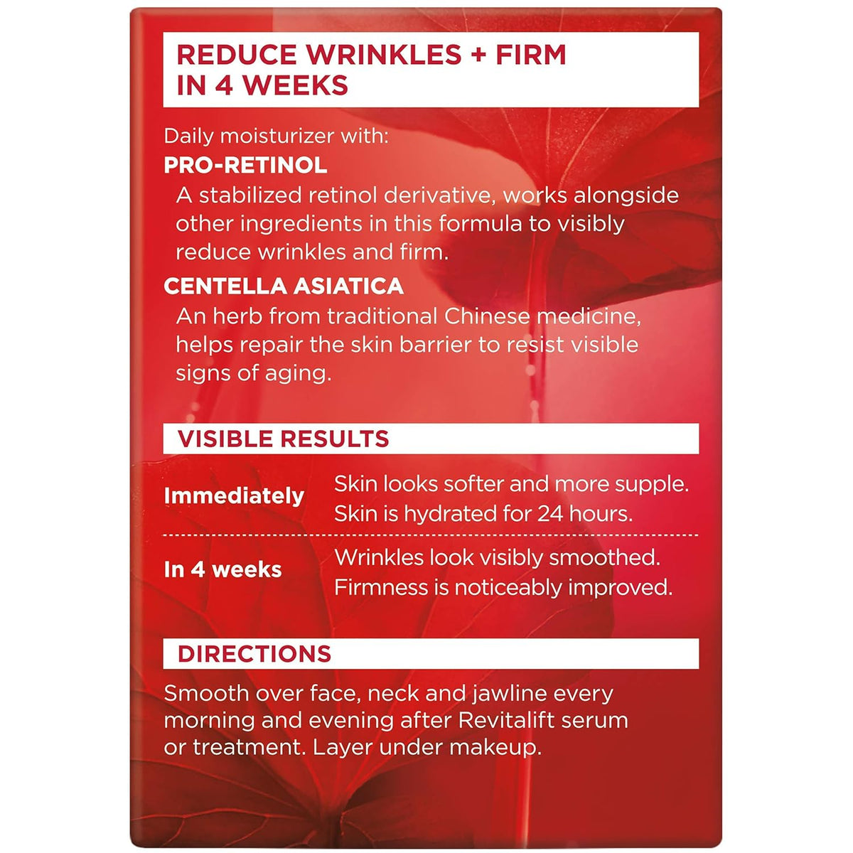 L'Oréal Paris Revitalift Anti-Wrinkle and Firming Face and Neck Moisturizer, Pro Retinol 1.7 oz - Charming Charlie