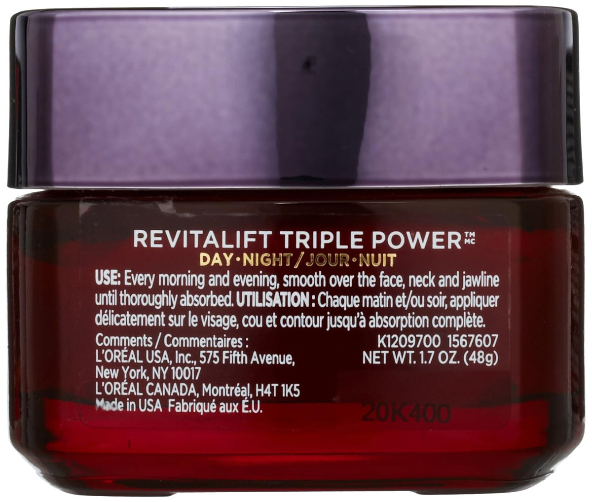 L'Oreal Paris RevitaLift Triple Power Deep-Acting Moisturizer for All Skin Types, 1.7 Ounce - Charming Charlie
