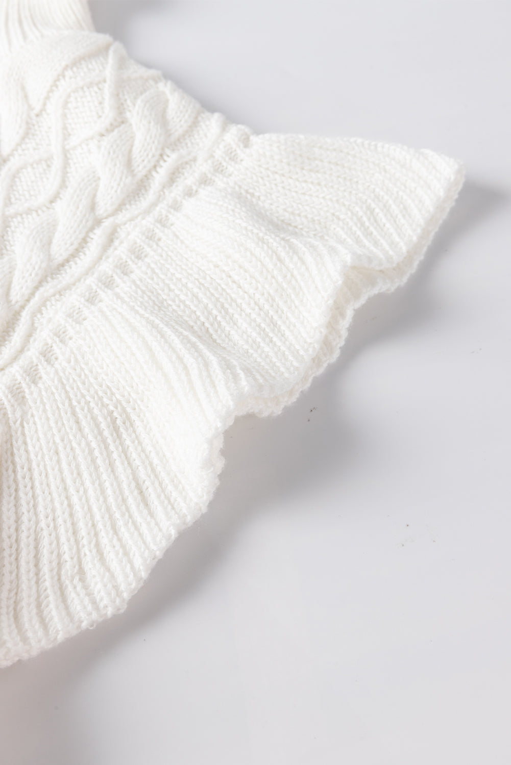 Cable-Knit Turtleneck Cap Sleeve Sweater - Charming Charlie