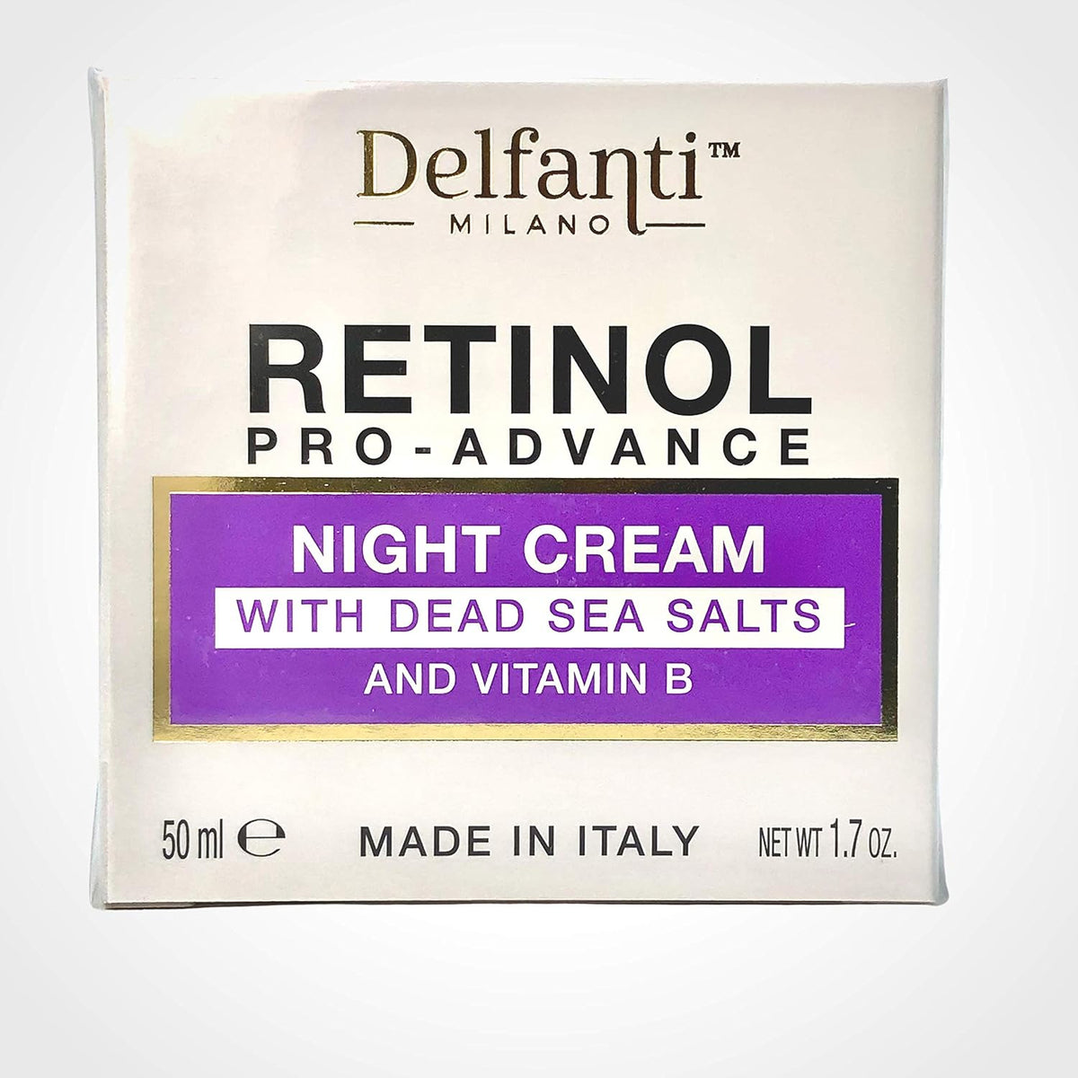 Delfanti Milano • RETINOL PRO-ADVANCE NIGHT CREAM • with dead sea minerals and vitamin B • Made in Italy - Charming Charlie