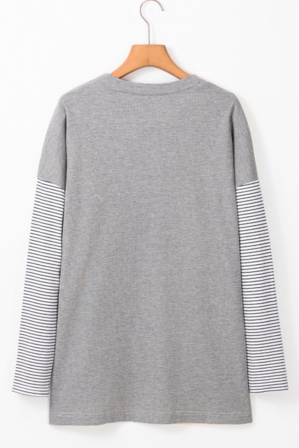 Open Front Long Sleeve Striped Cardigan with Pockets - Charming Charlie