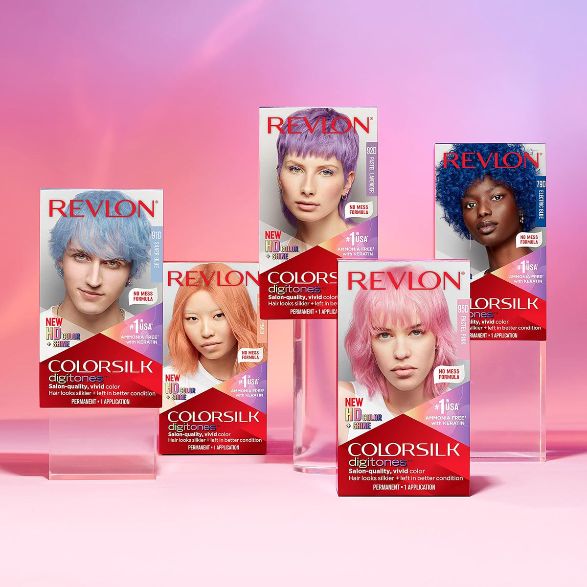 Revlon ColorSilk Digitones Permanent Hair Color with Keratin, 94D Sunset Peach, 1 Count - Charming Charlie