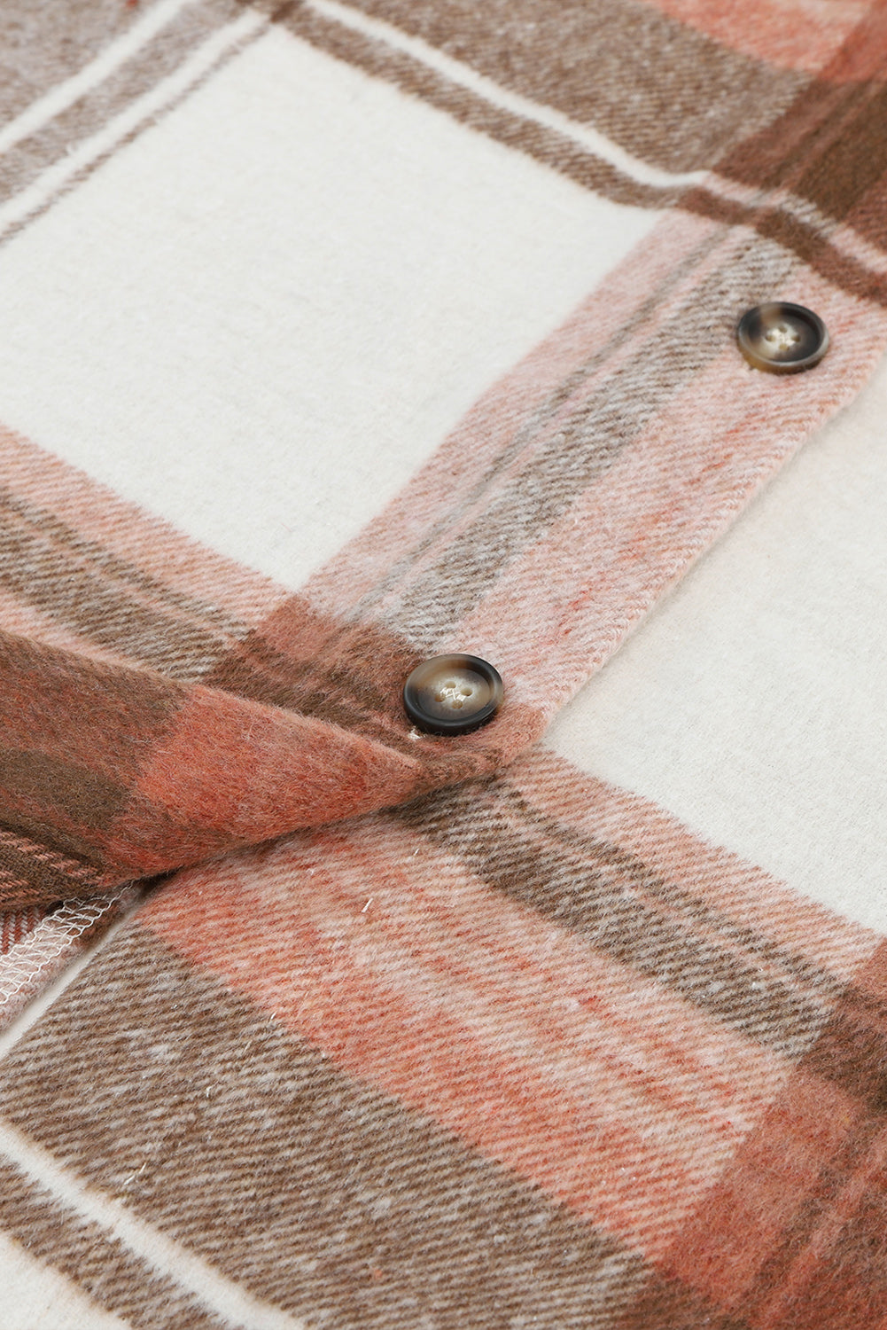 Pocketed Plaid Collared Neck Shacket - Charming Charlie
