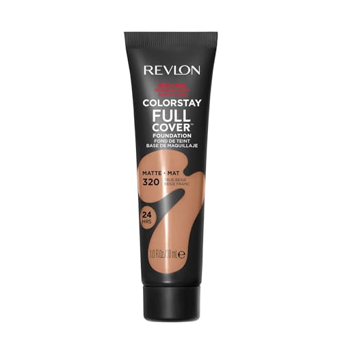 Revlon ColorStay Full Cover Longwear Matte Foundation, Heat & Sweat Resistant Lightweight Face Makeup - Charming Charlie