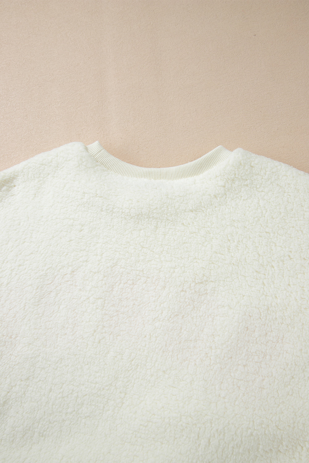 HOWDY Patched Round Neck Sherpa Sweatshirt - Charming Charlie
