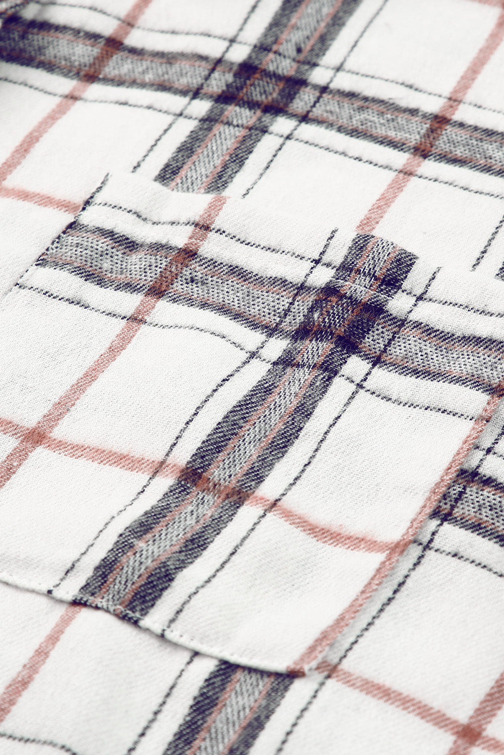 Plaid Button Up Long Sleeve Shacket - Charming Charlie