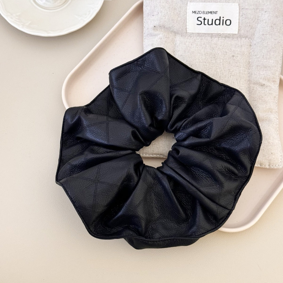3-Piece PU Leather Elastic Hair Scrunchy - Charming Charlie
