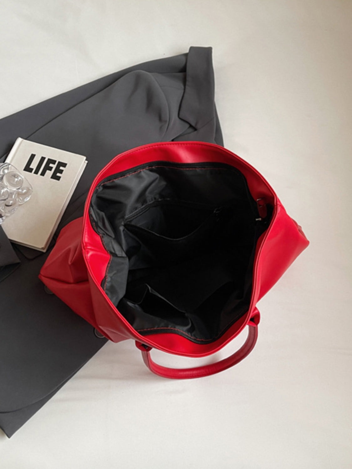 BETTER LIFE PU Leather Tote Bag - Charming Charlie