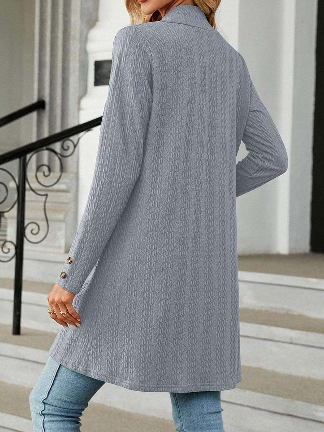 Open Front Long Sleeve Cardigan - Charming Charlie