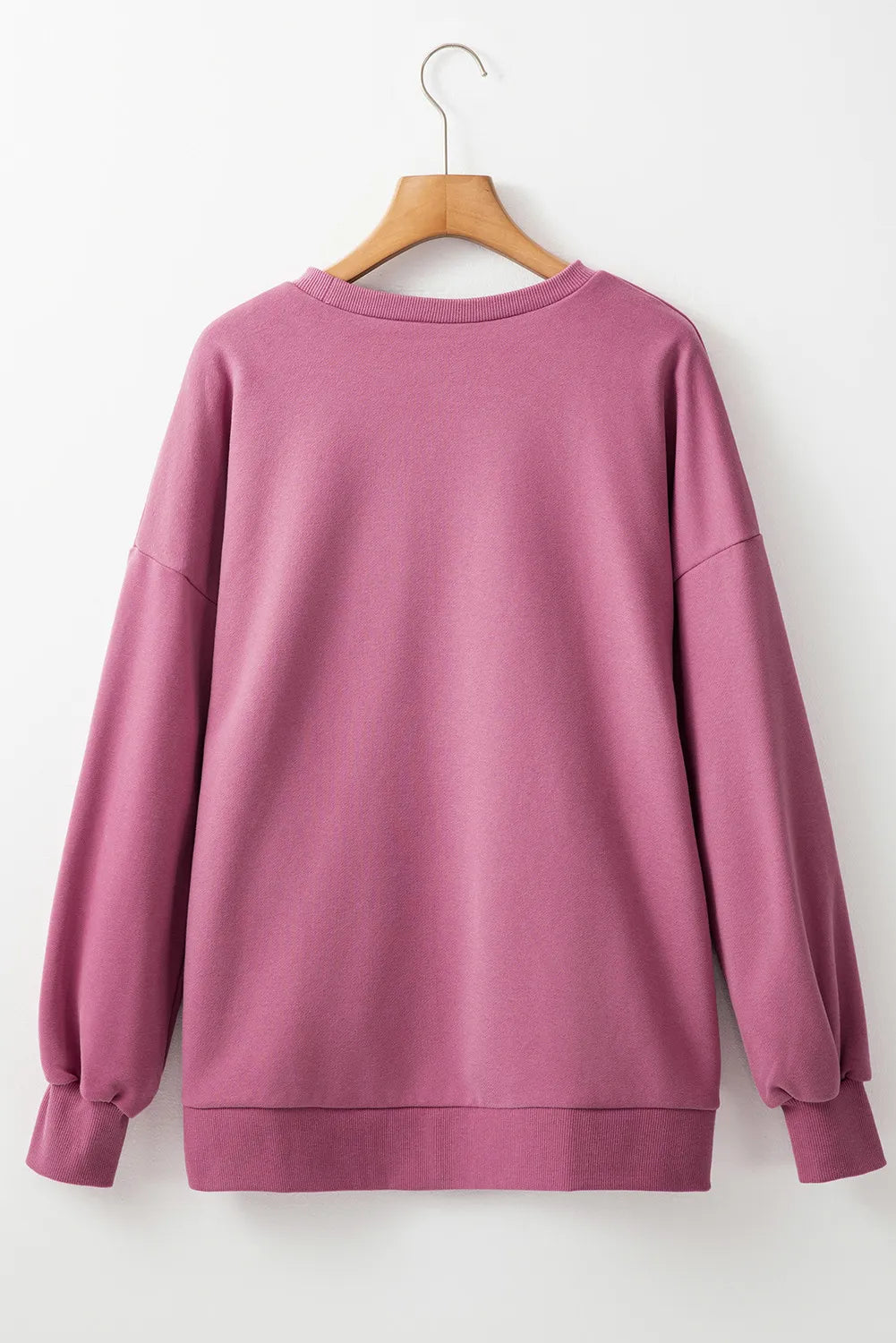 Round Neck Long Sleeve Sweatshirt - Charming Charlie