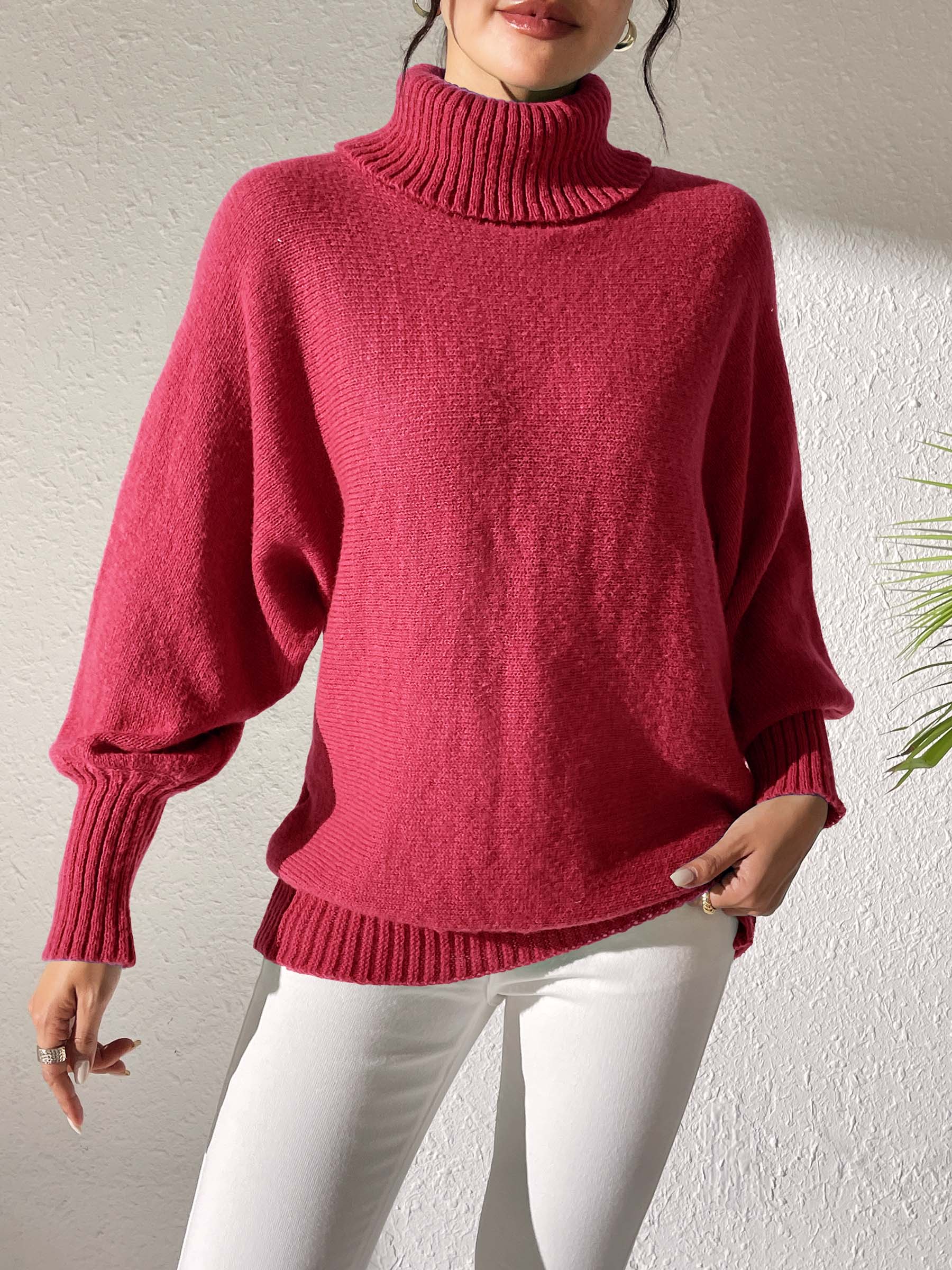 Turtleneck Long Sleeve Sweater - Charming Charlie
