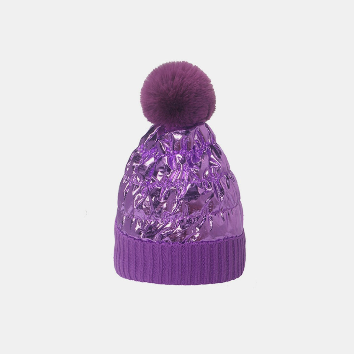 Thermal Knit Hat with Pompom - Charming Charlie