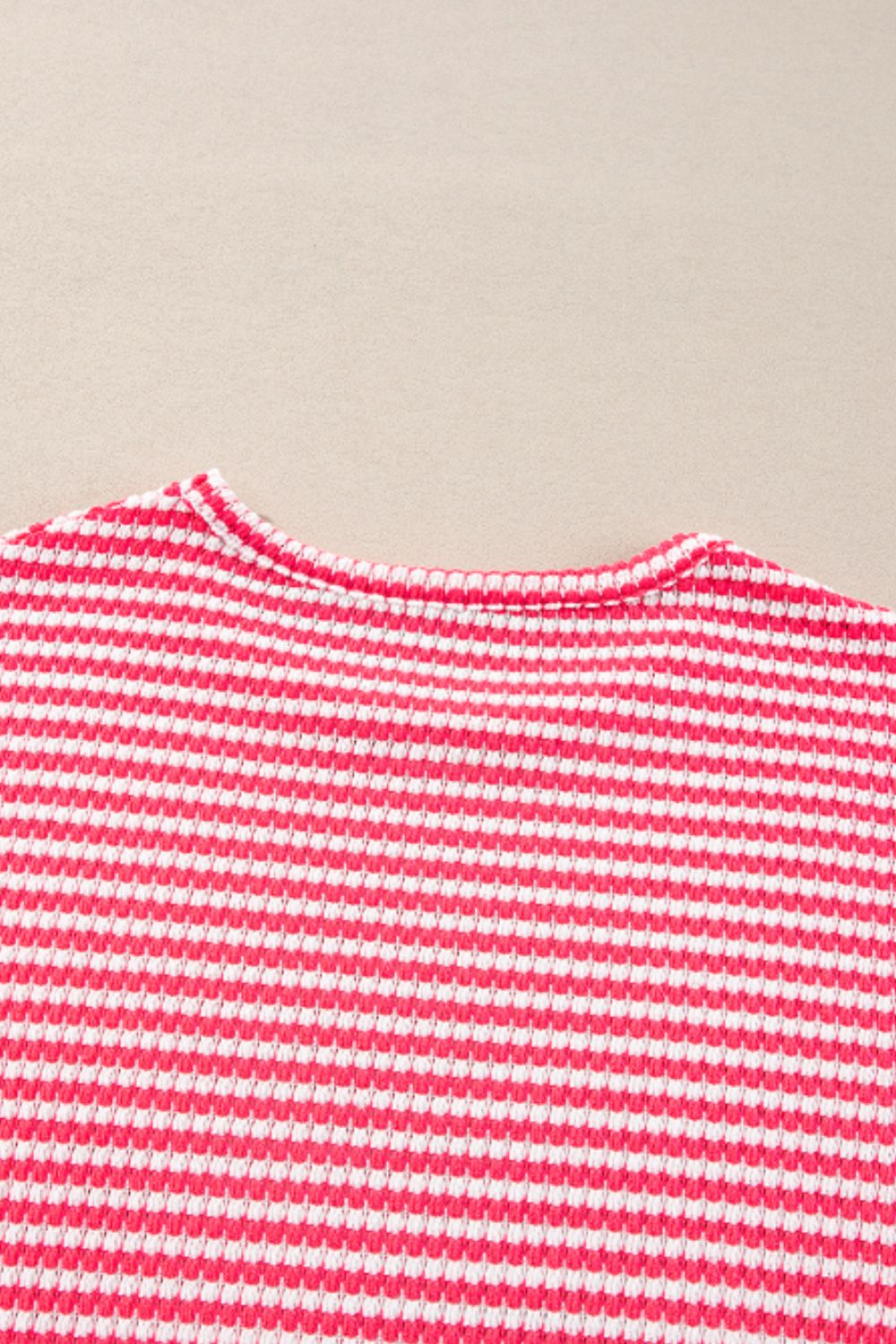 Striped Round Neck Long Sleeve Top - Charming Charlie