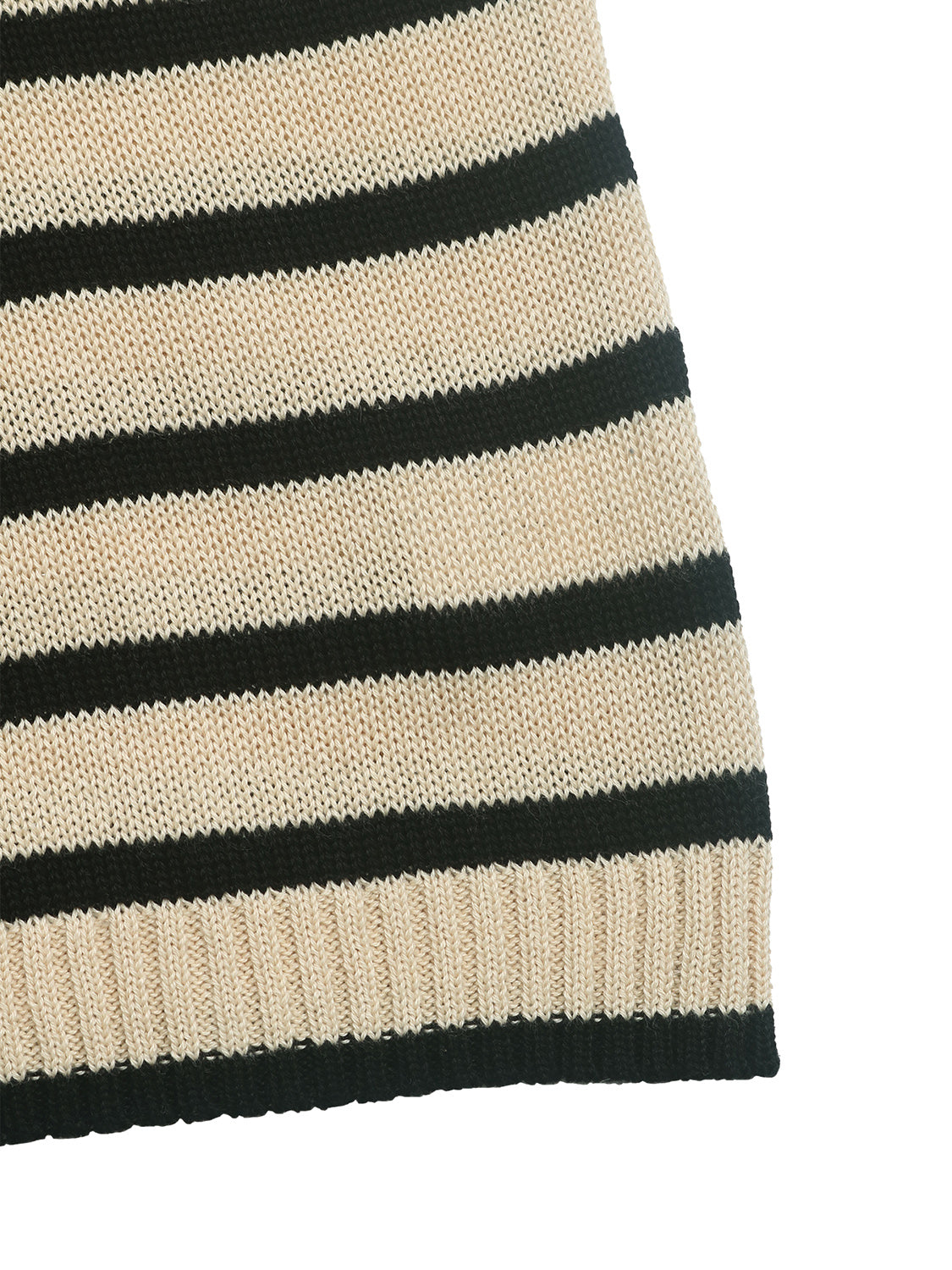 Striped Round Neck Long Sleeve Knit Top - Charming Charlie