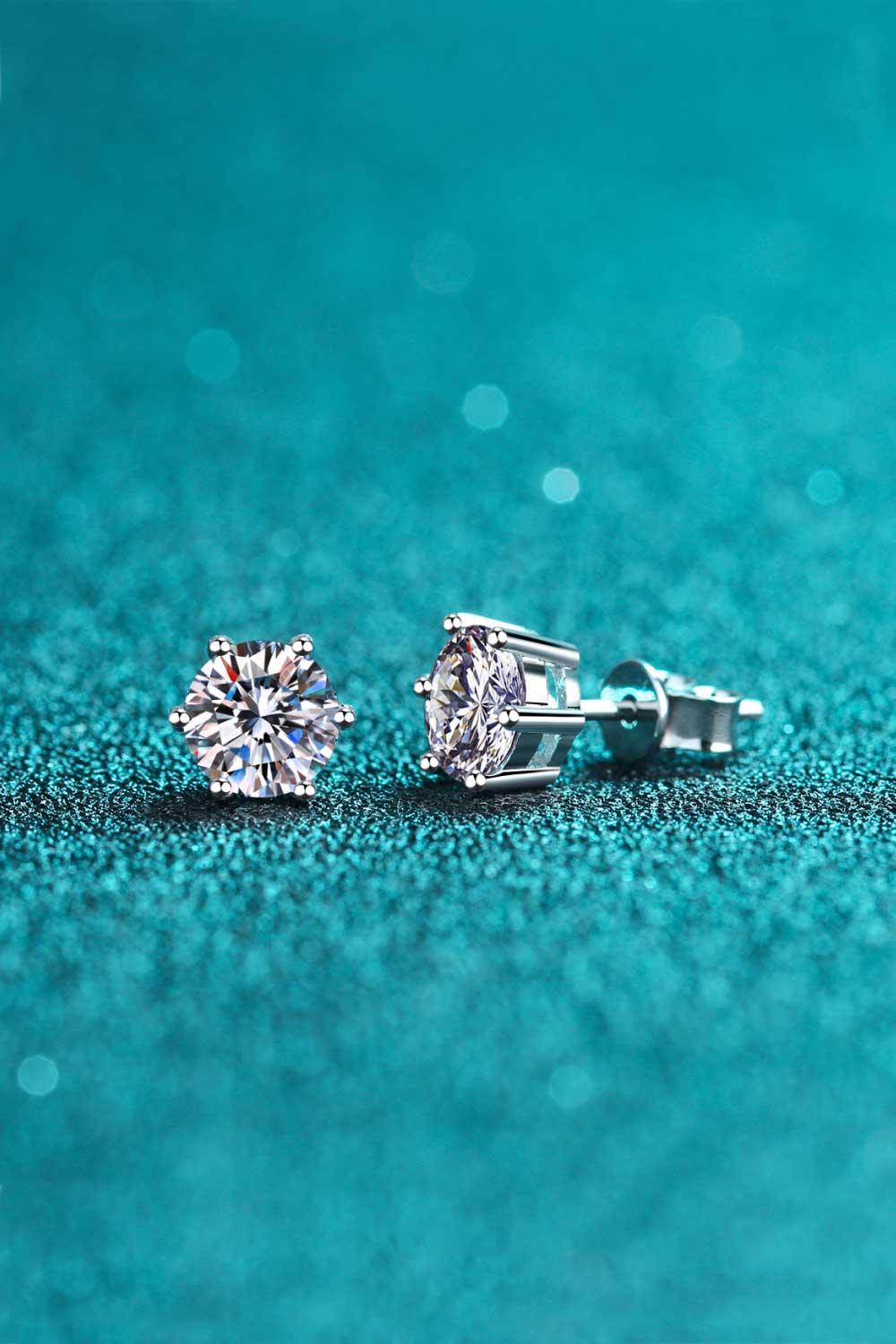 Endless Cheer Moissanite Stud Earrings - Charming Charlie