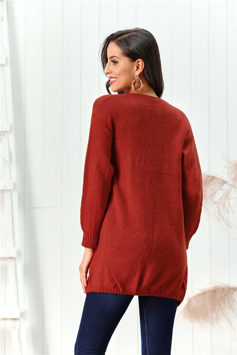 Open Front Long Sleeve Cardigan - Charming Charlie