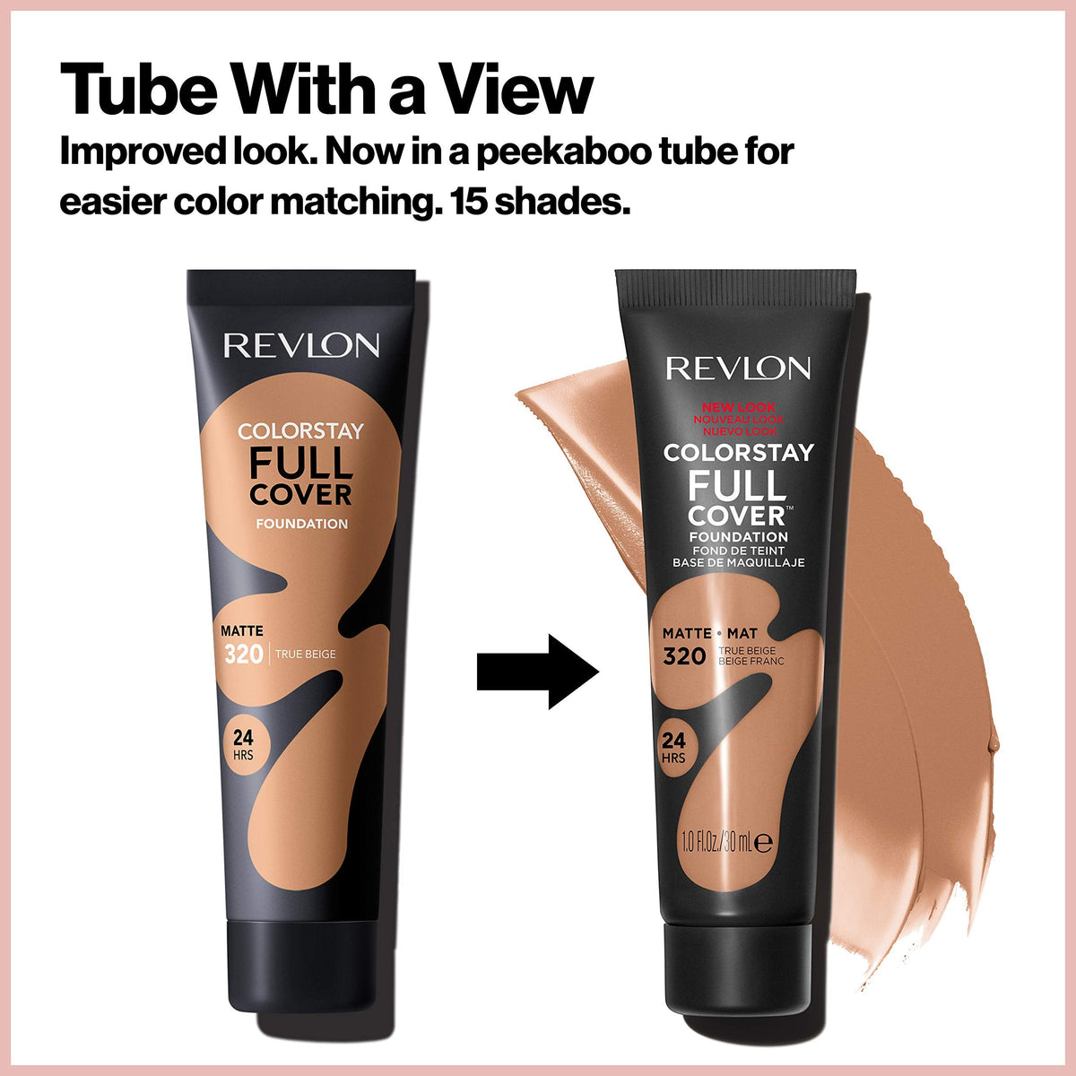 Revlon ColorStay Full Cover Longwear Matte Foundation, Heat & Sweat Resistant Lightweight Face Makeup - Charming Charlie