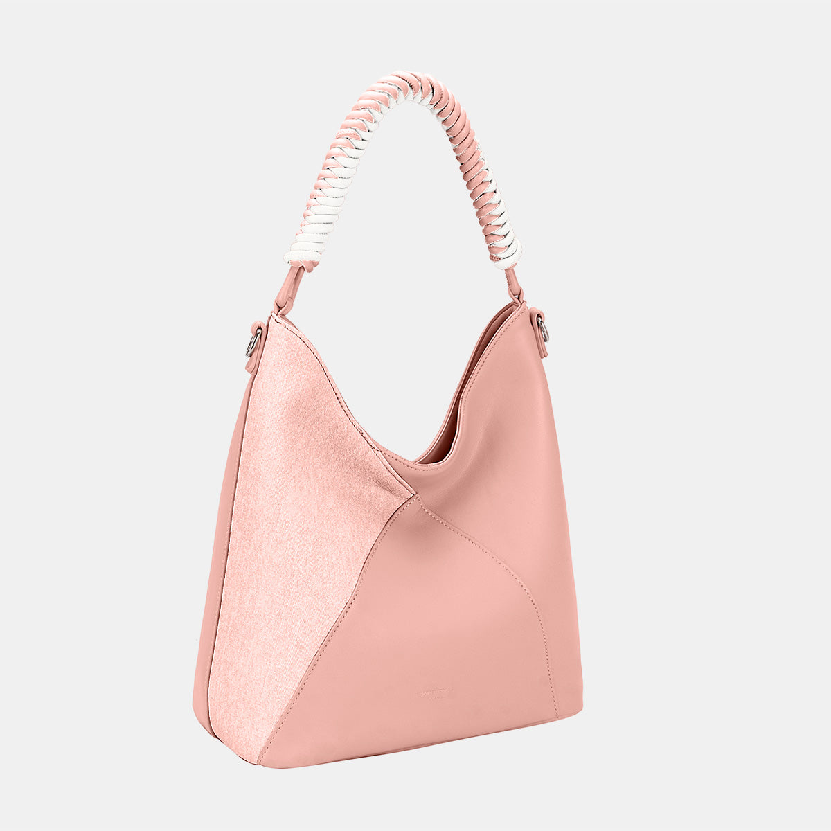 David Jones Woven Handle PU Leather Handbag - Charming Charlie