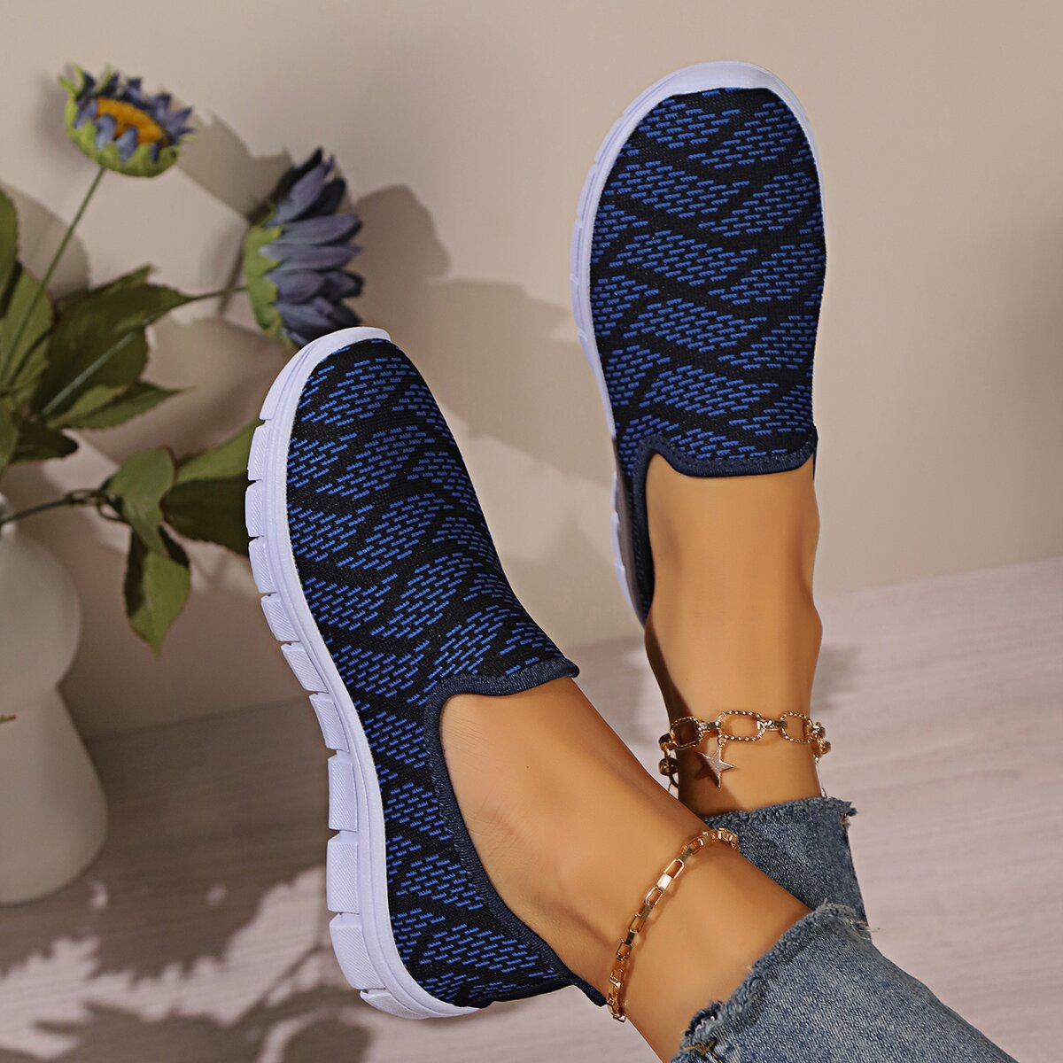 Round Toe Flat Slip-Ons - Charming Charlie