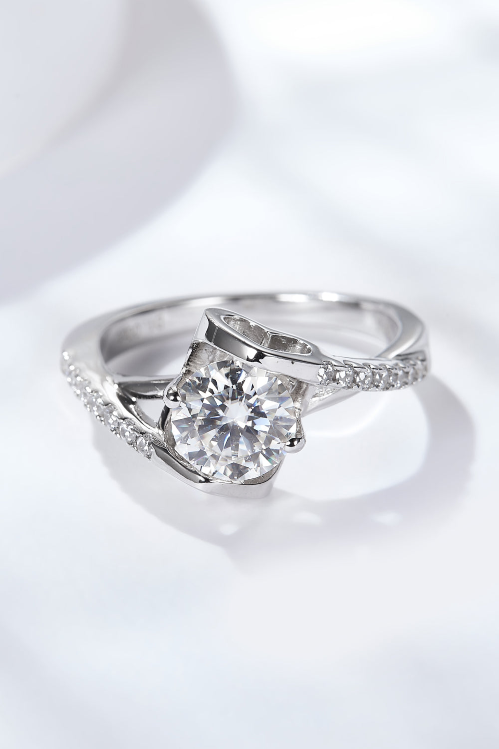 Limitless Love Platinum-Plated Moissanite Ring - Charming Charlie