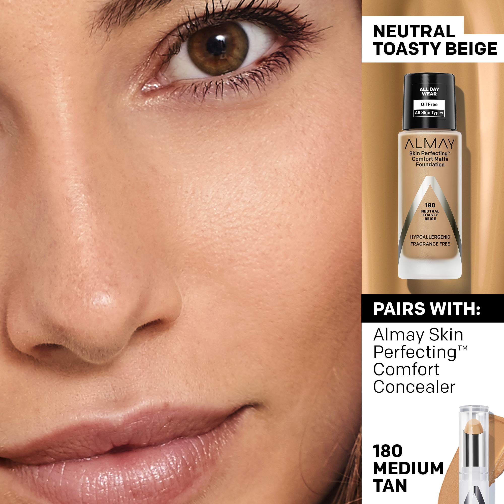 ALMAY Almay skin perfecting comfort matte foundation 1 Fluid Ounce - Charming Charlie