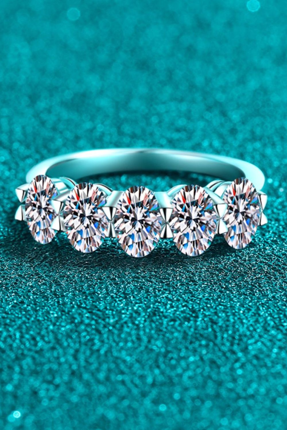 2.5 Carat Moissanite 925 Sterling Silver Ring - Charming Charlie