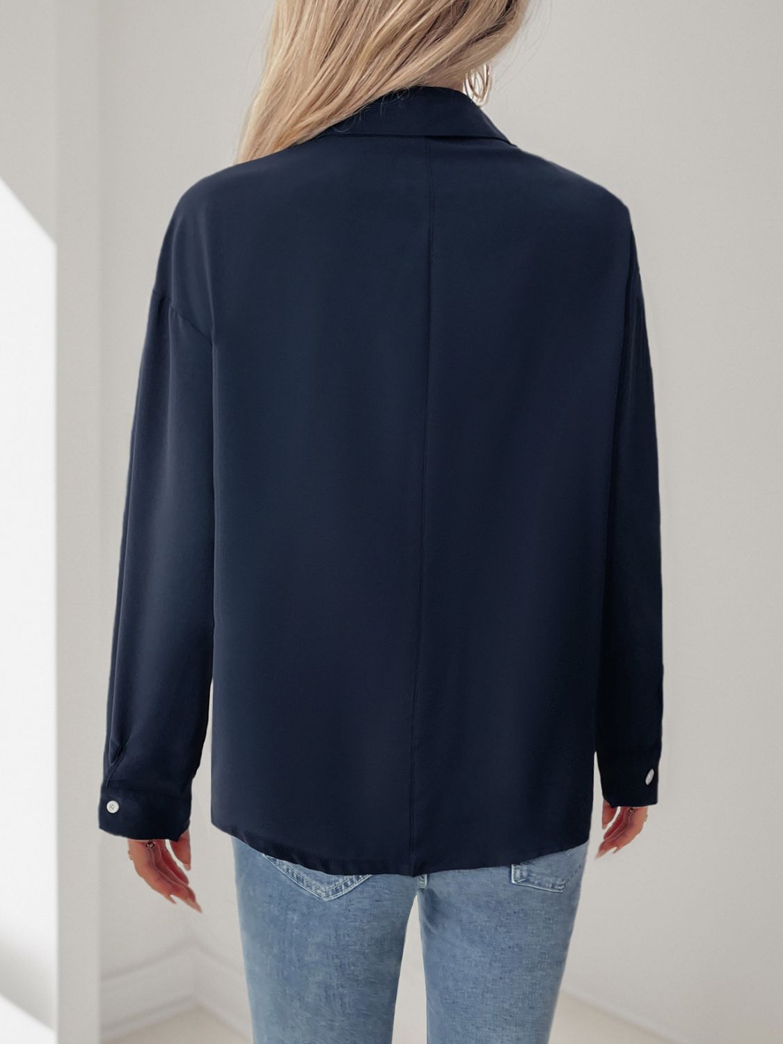 Perfee Buttoned Down Long Sleeve Shirt - Charming Charlie