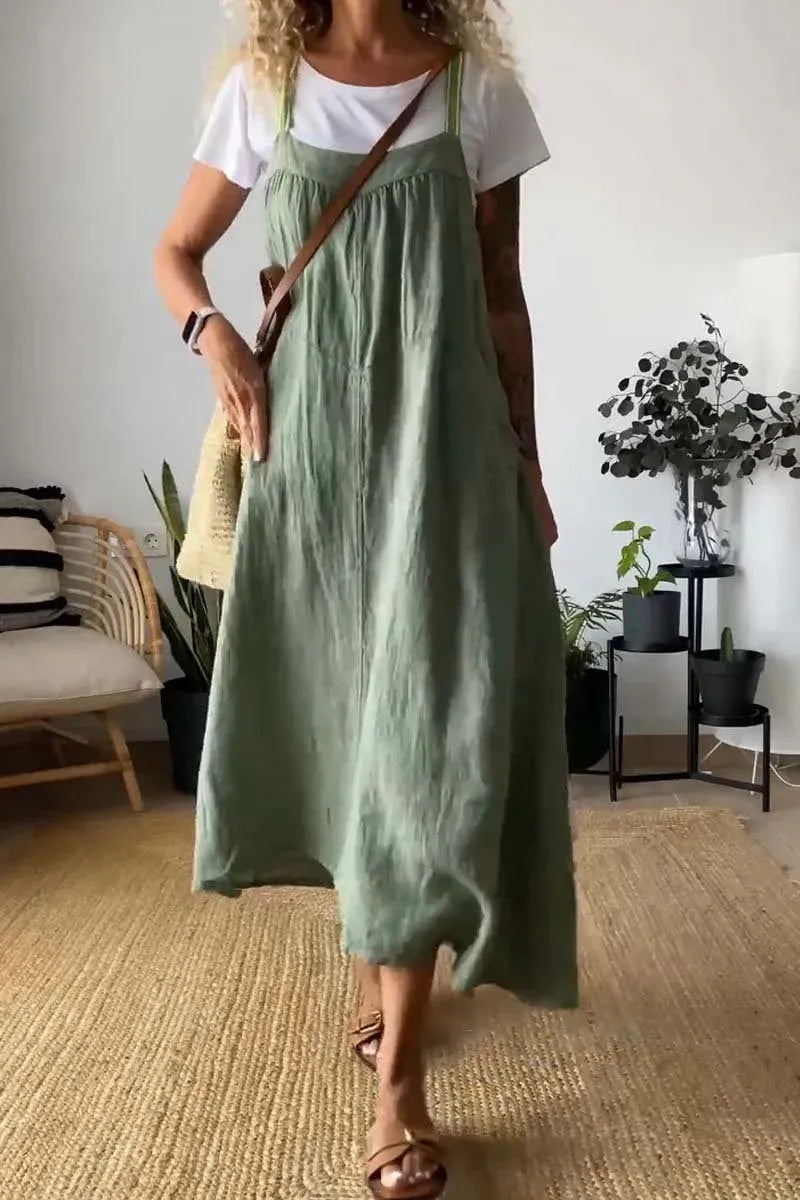 Ruellia Plaid Cami Maxi Dress