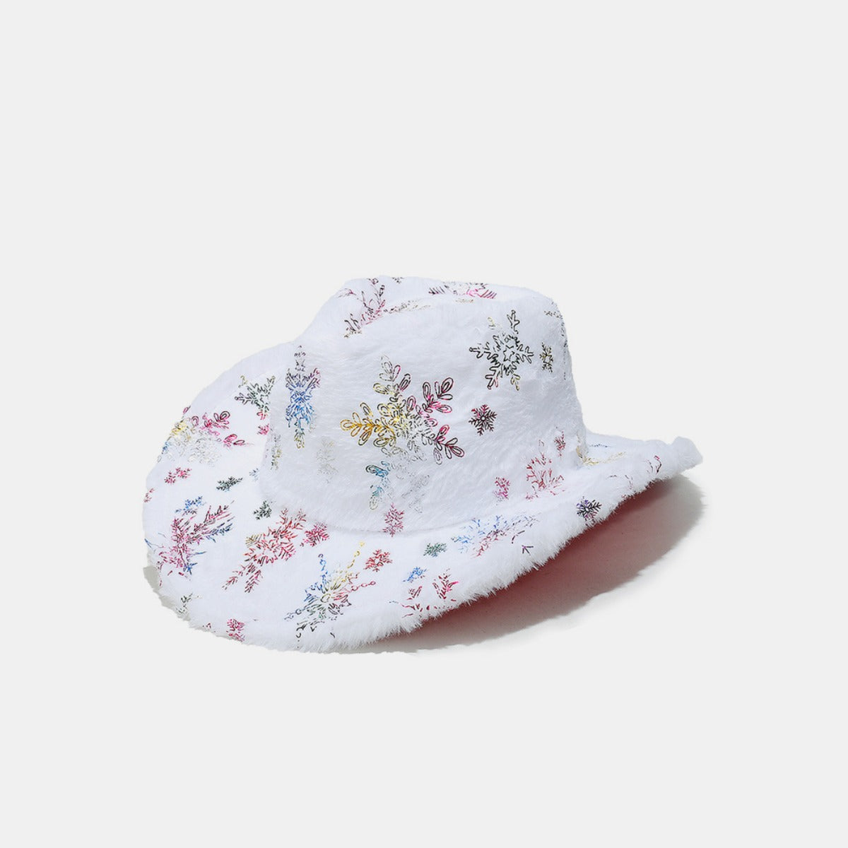 Fuzzy Snowflakes Polyester Hat - Charming Charlie