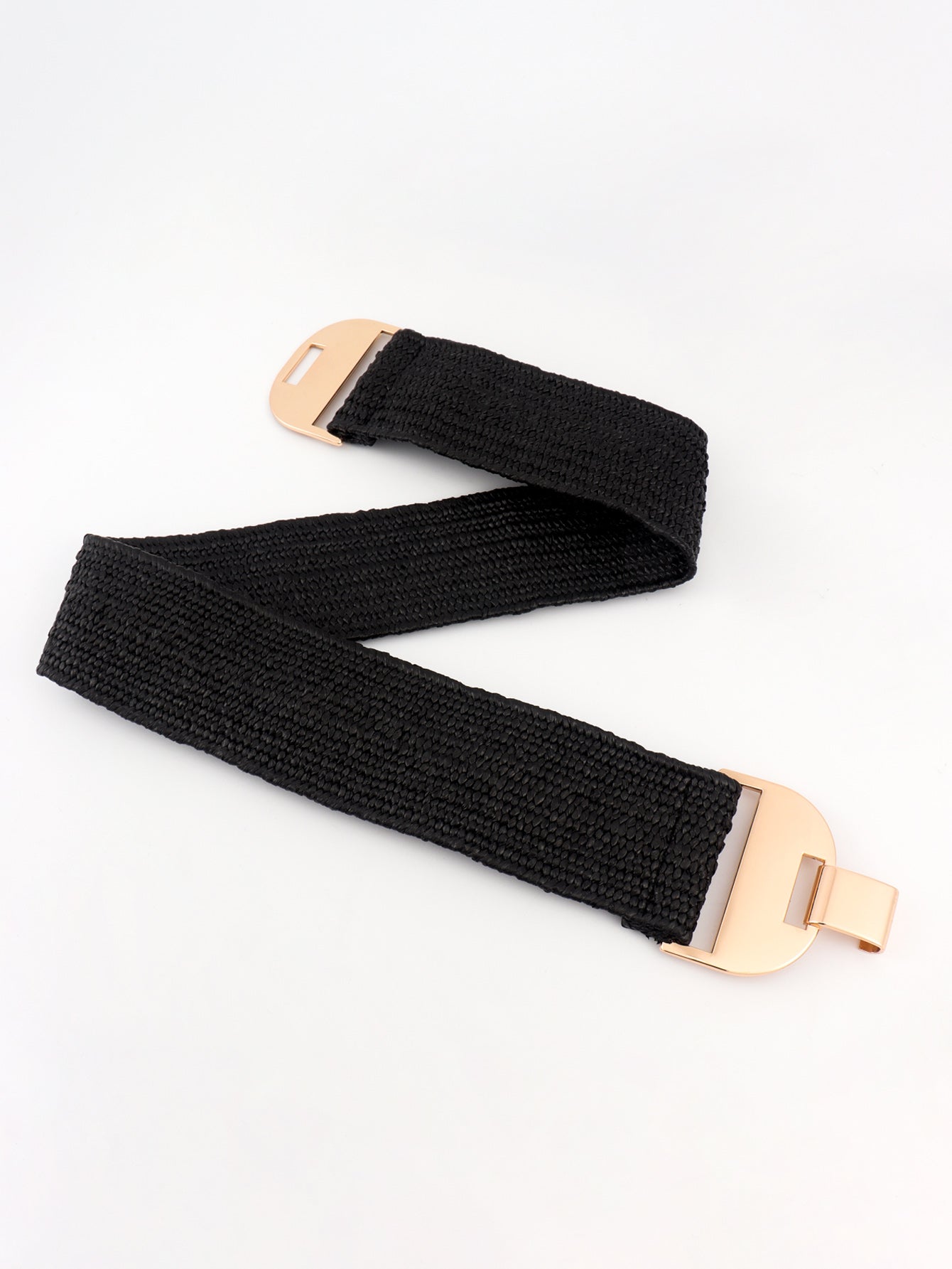 Alloy Buckle Elastic Belt - Charming Charlie