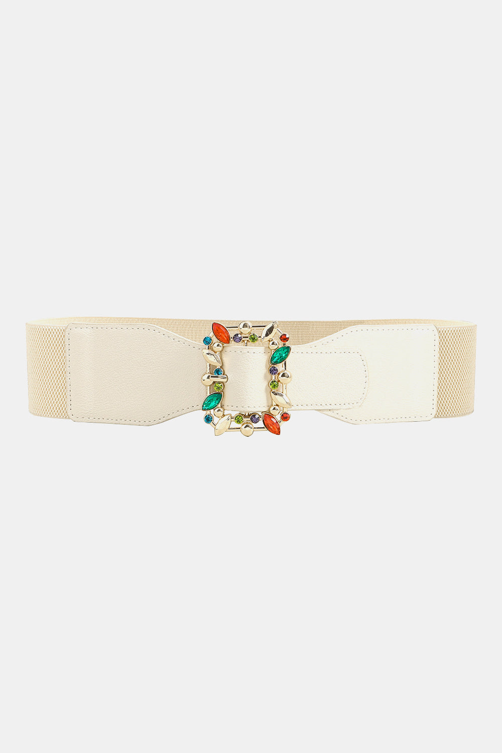 Multicolored Leaf Buckle Elastic Belt - Charming Charlie