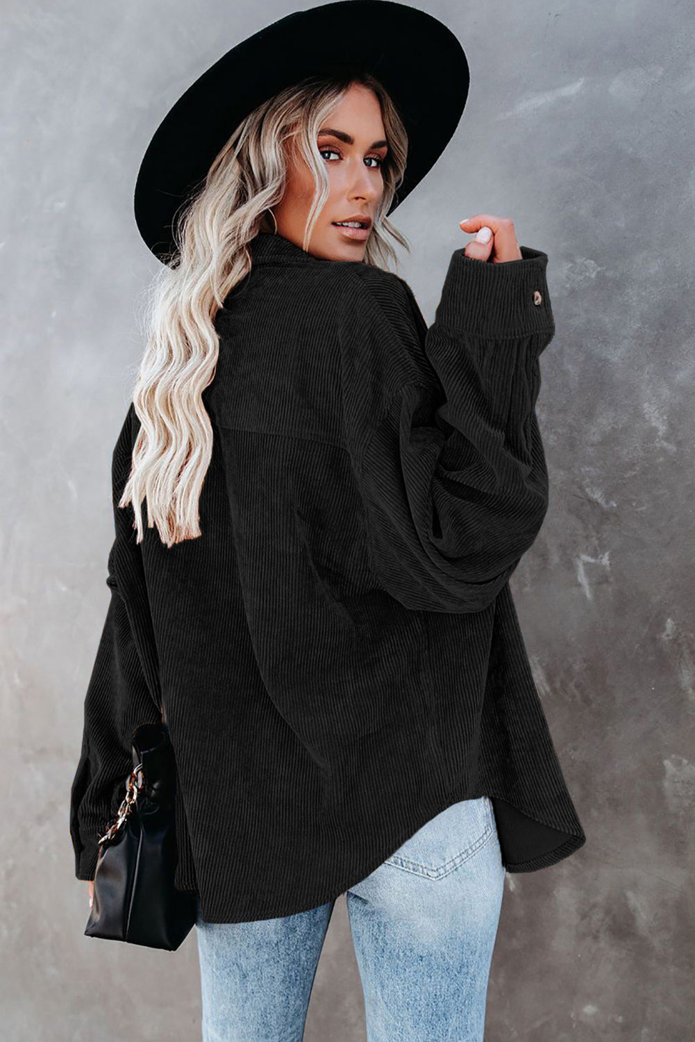 Sequin Football Button Up Long Sleeve Jacket - Charming Charlie