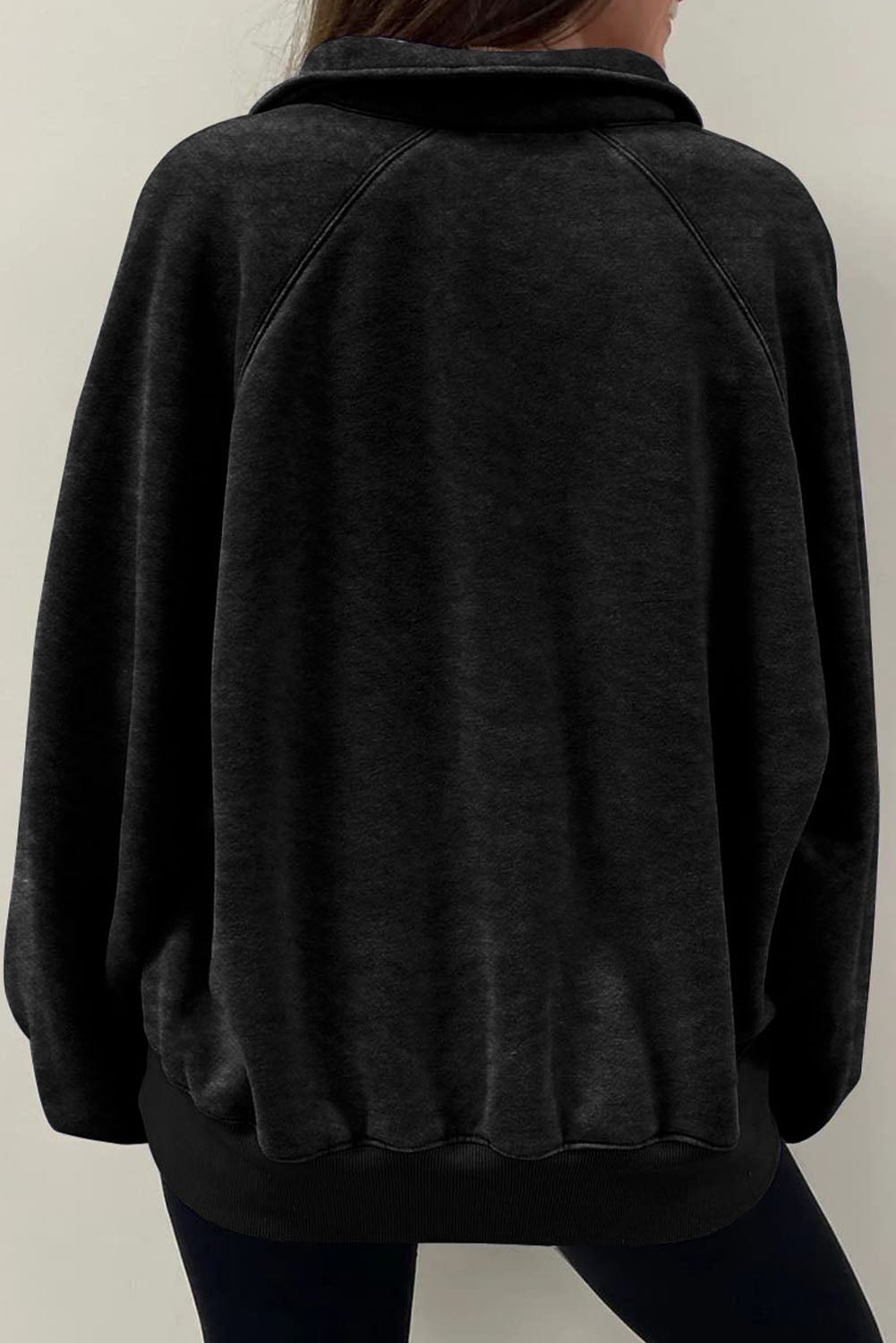Half Snap Long Sleeve Sweatshirt - Charming Charlie