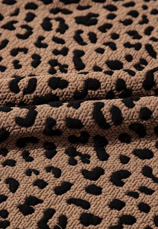 Leopard Johnny Collar Sleeveless Mini Dress - Charming Charlie