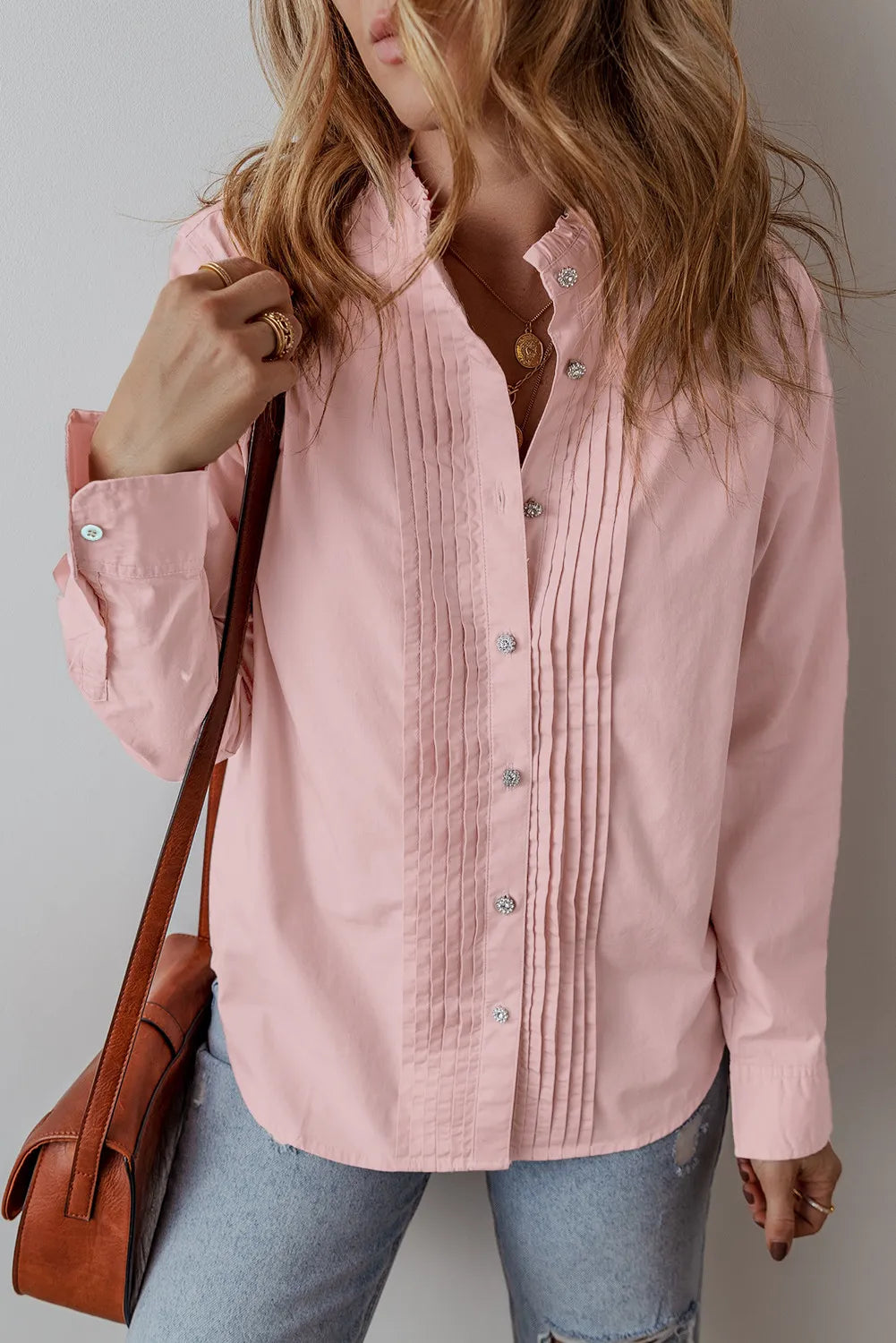 Button Up Long Sleeve Shirt - Charming Charlie