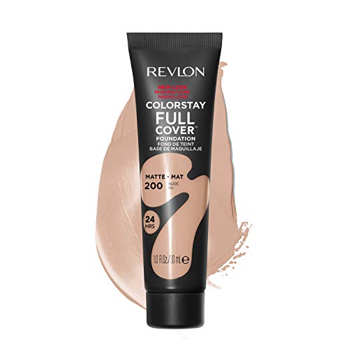 Revlon ColorStay Full Cover Longwear Matte Foundation, Heat & Sweat Resistant Lightweight Face Makeup - Charming Charlie