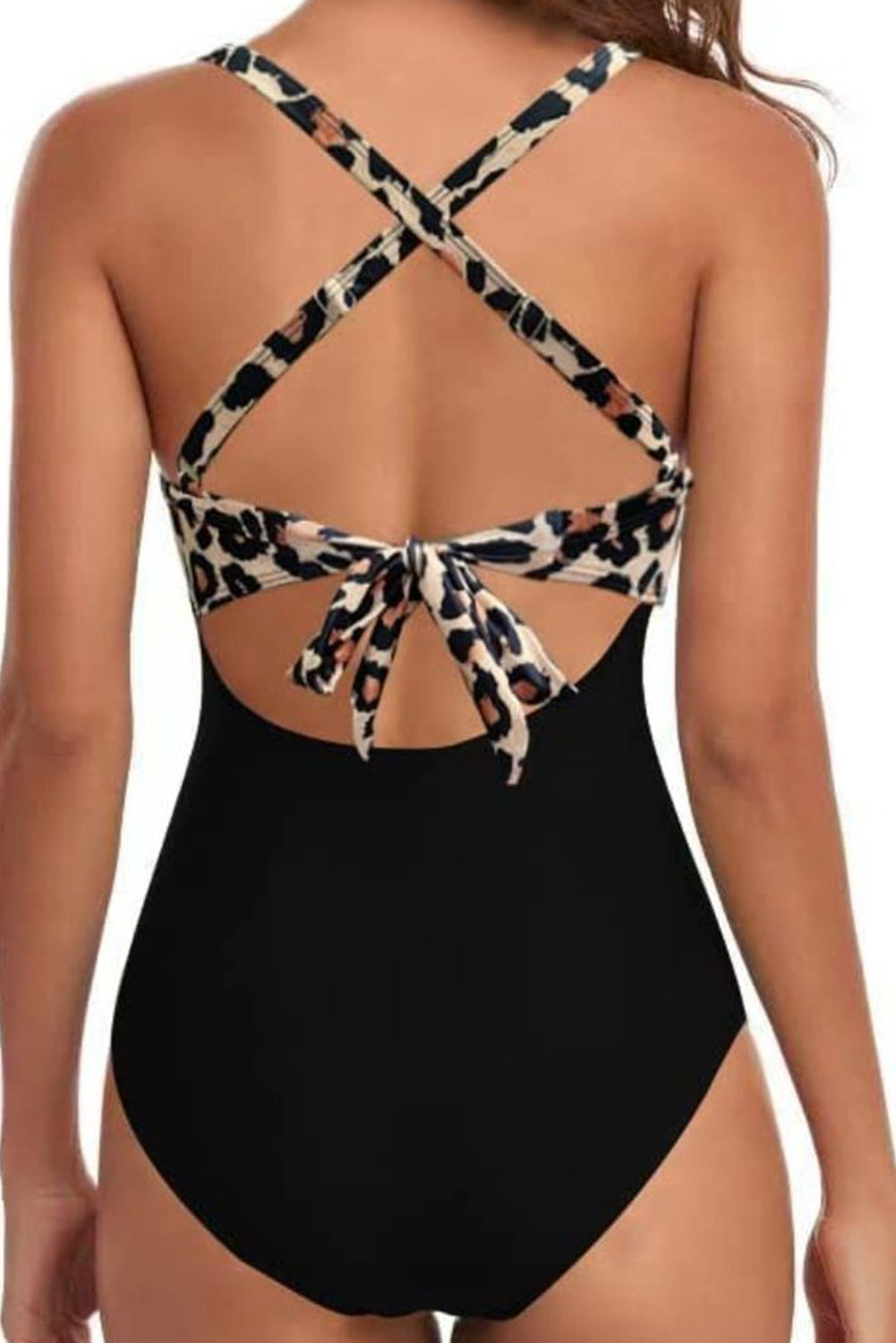 Tied Crisscross Cutout One-Piece Swimwear - Charming Charlie